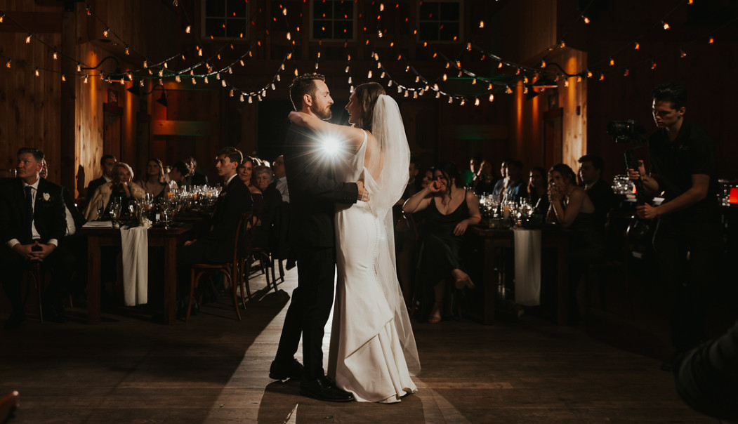 first dance bride and groom rustic Zion Springs barn