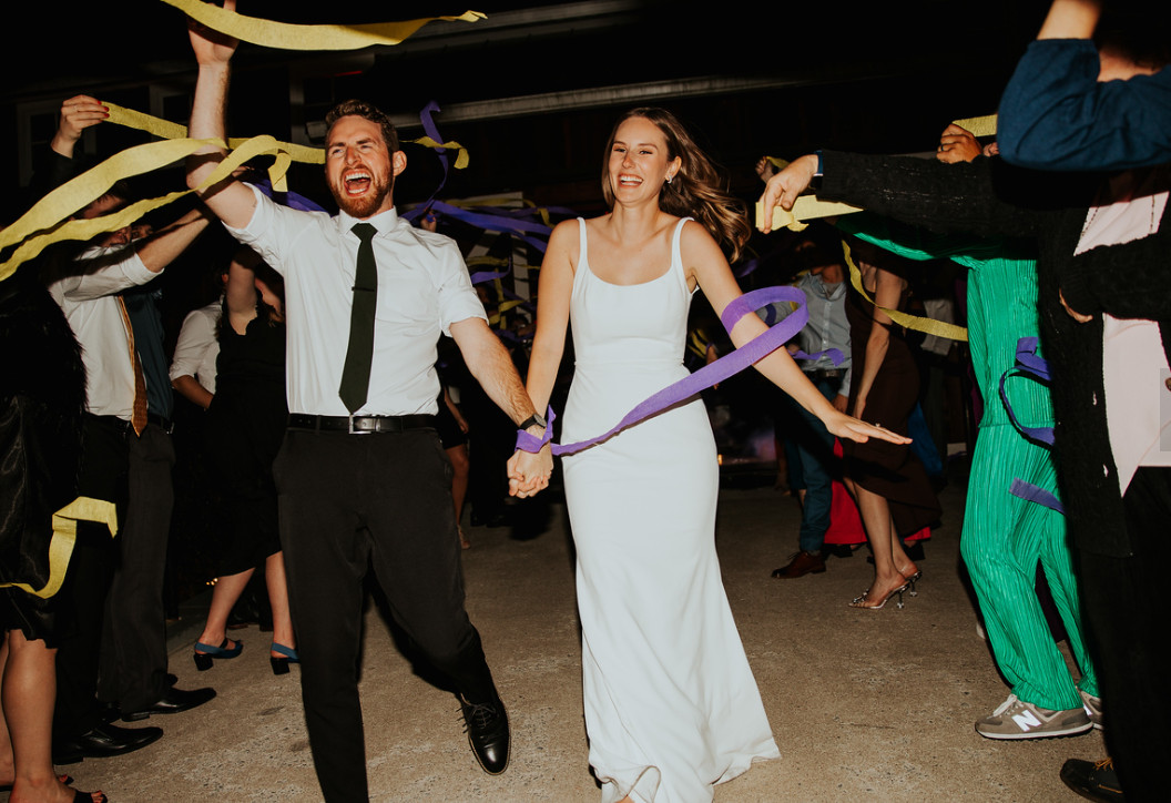 bride and groom farewell rustic barn zion springs