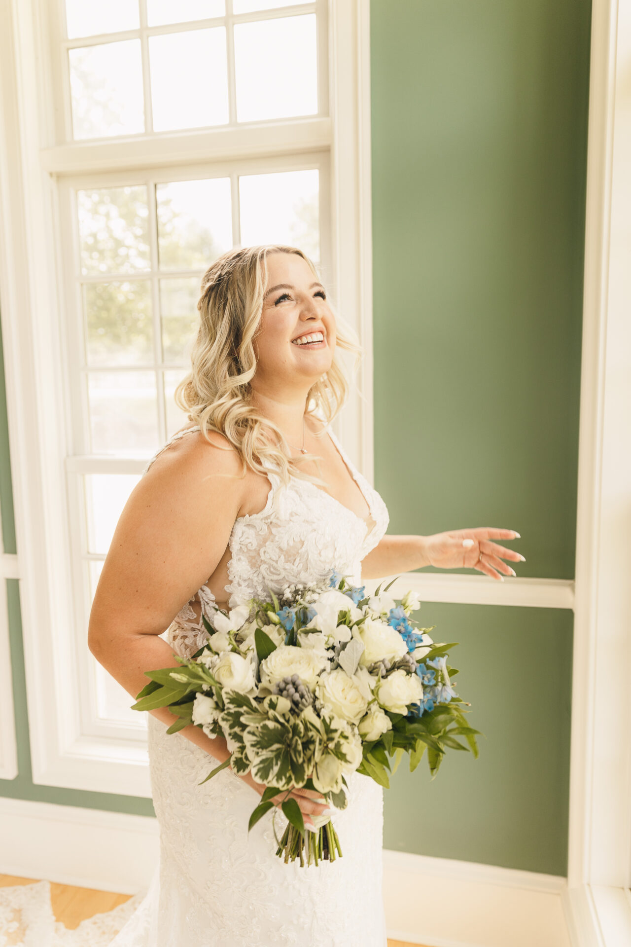 Bridge laughing with flowers