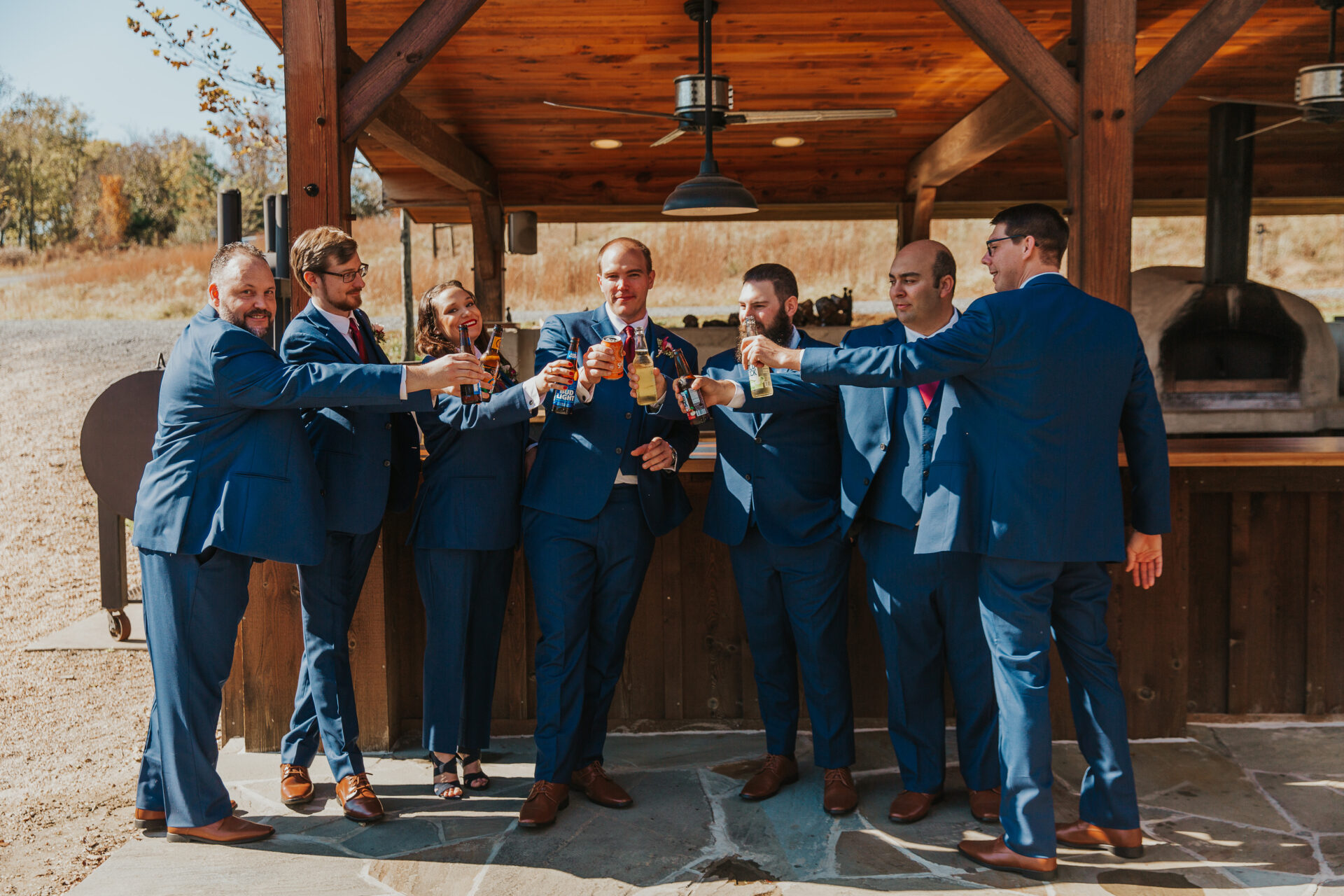 Zion Springs, cucina, groom, groomsmen