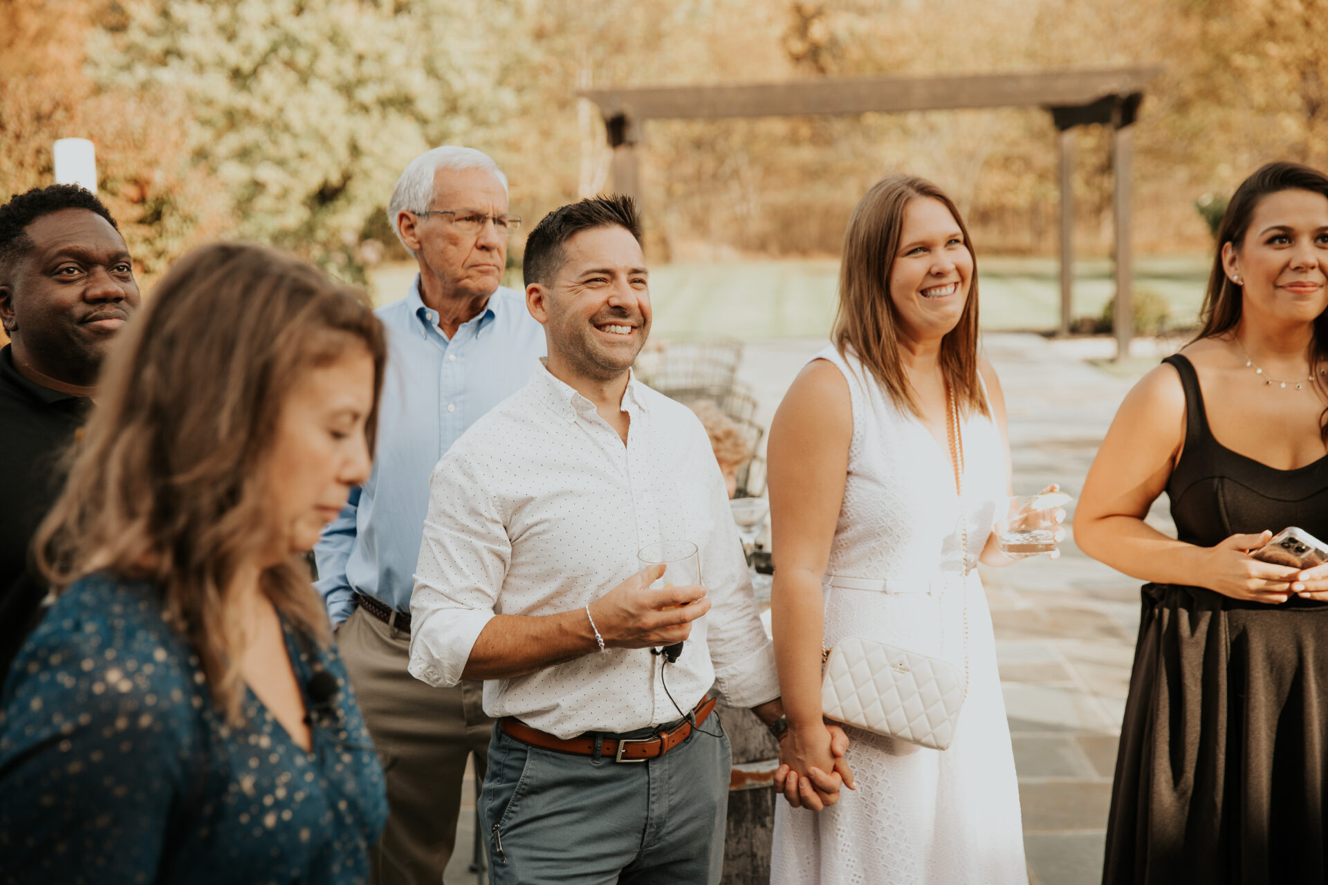 rehearsal dinner, rustic barn, cocktail hour